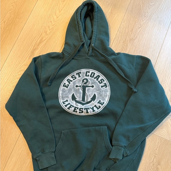 East Coast Lifestyle Sweaters - East Coast Lifestyle Forest Green Hoodie